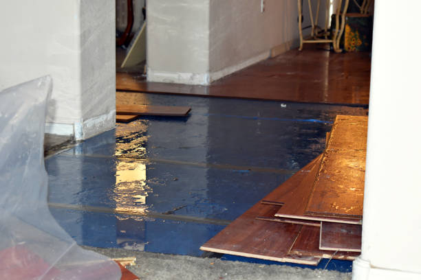 Professional Flood Cleanup technician working in Central Islip, NY